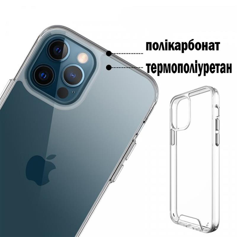 Чохол-накладка BeCover Space Case для Apple iPhone 12 Pro Max Transparancy (707794)