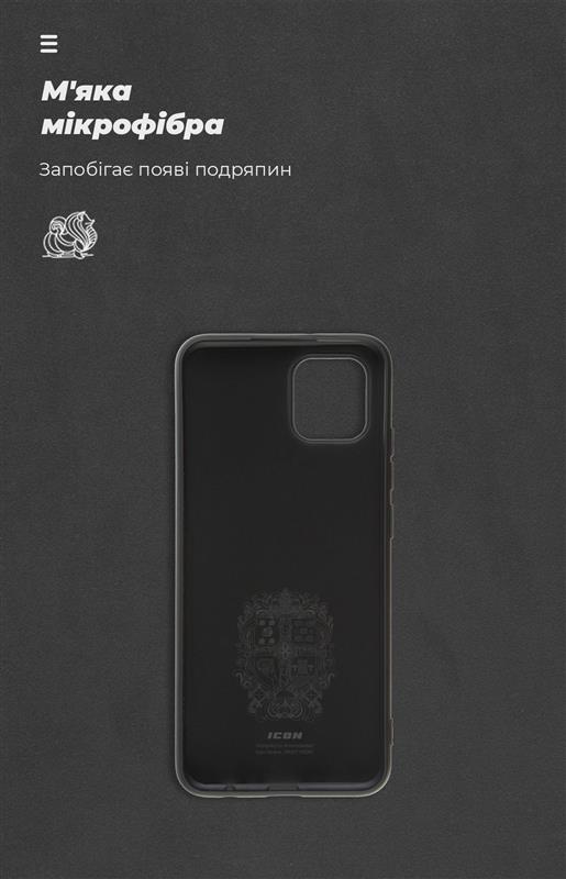 Чохол-накладка Armorstandart Icon для Samsung Galaxy A03 SM-A035 Black (ARM60875)