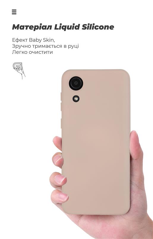 Чохол-накладка Armorstandart Icon для Samsung Galaxy A03 Core SM-A032 Pink Sand (ARM60880)