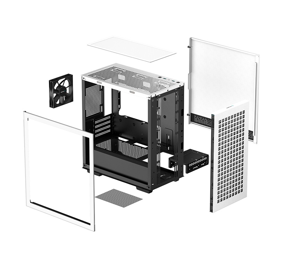 Корпус DeepCool CH370 White (R-CH370-WHNAM1-G-1) без БЖ