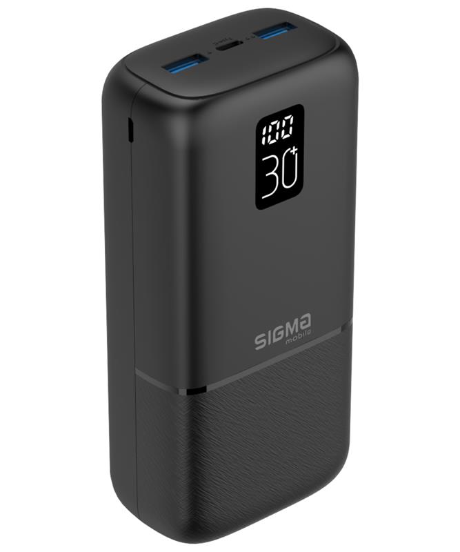 Універсальна мобільна батарея Sigma mobile X-Power SI30A3QL 30000mAh Black (4827798423912)