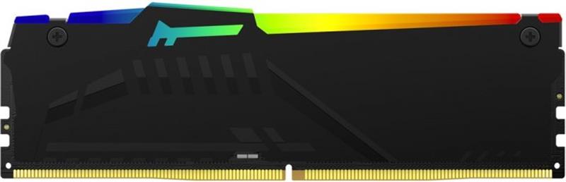 Модуль пам`яті DDR5 2x32GB/5200 Kingston Fury Beast RGB Black (KF552C40BBAK2-64)