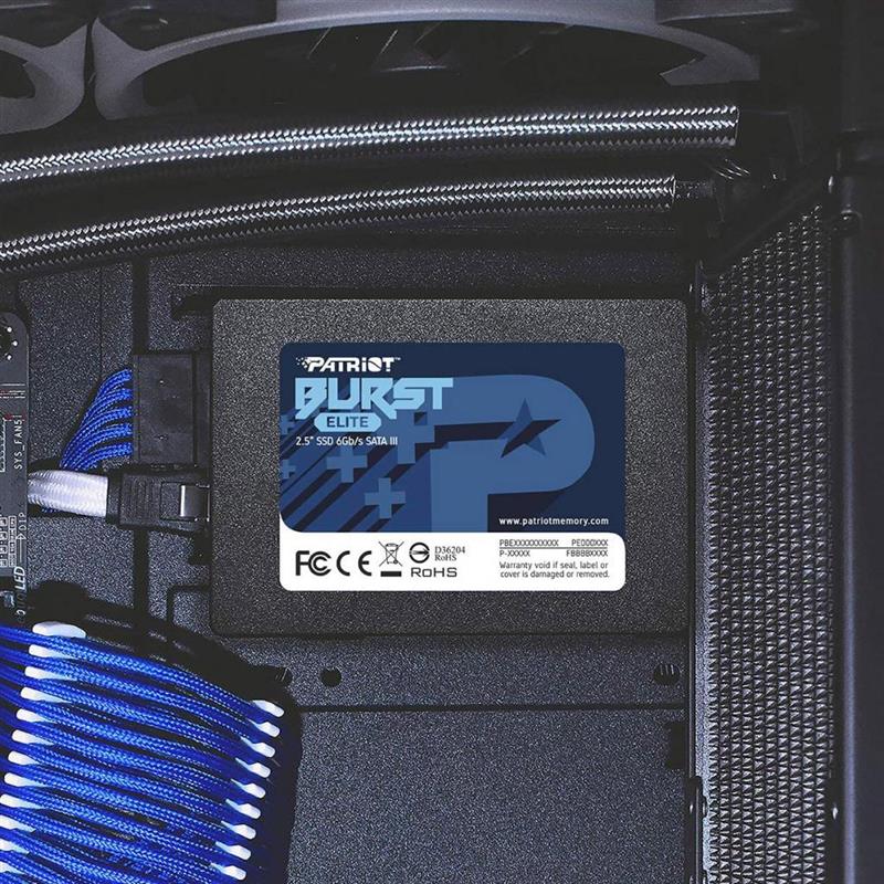 Накопичувач SSD 1.92TB Patriot Burst Elite 2.5" SATAIII TLC (PBE192TS25SSDR)