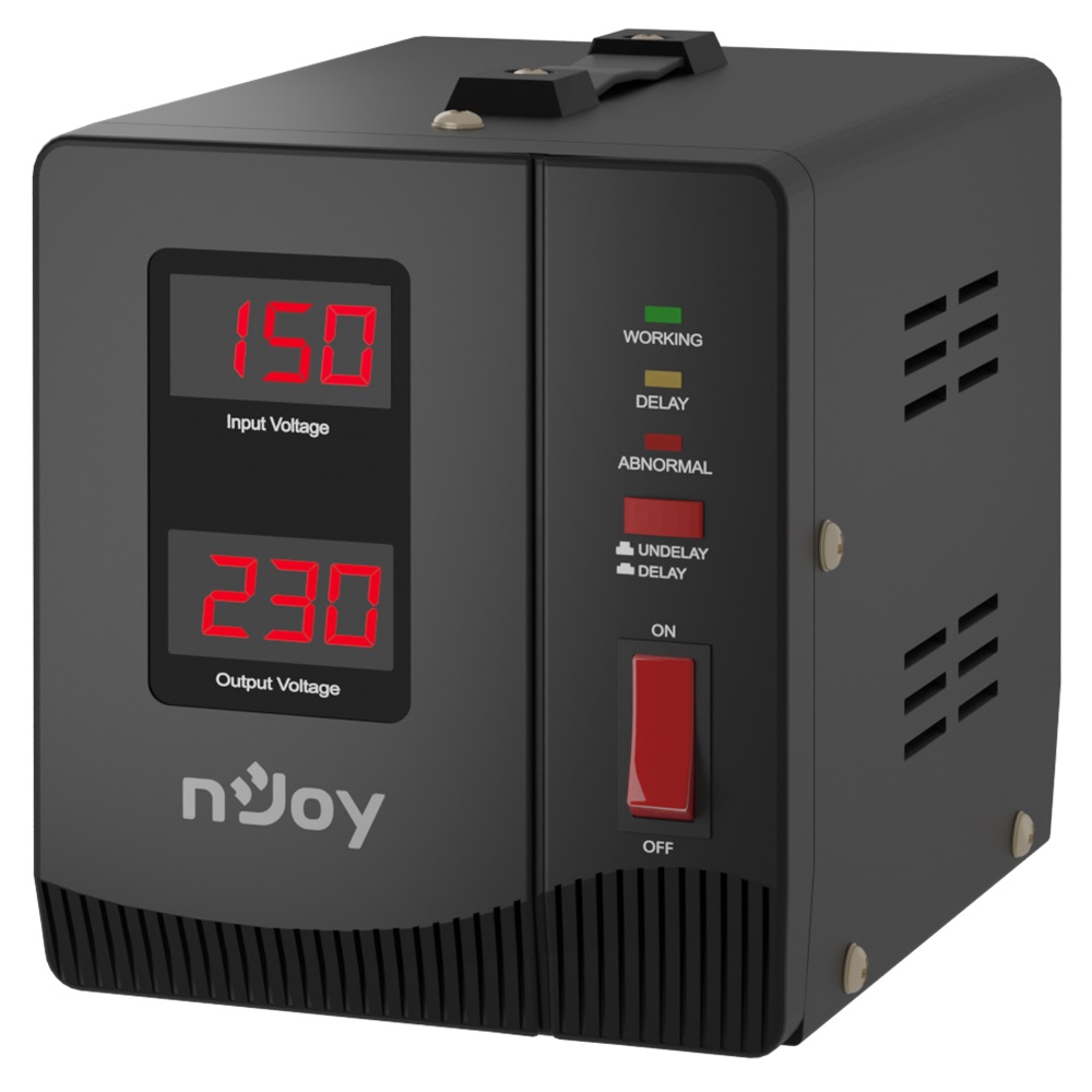 Стабілізатор Njoy Alvis 1000 (AVRL-10001AL-CS01B) AVR, 1 розетка