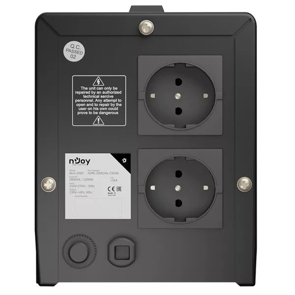 фото Стабілізатор напруги Njoy Alvis 2000 (AVRL-20002AL-CS01B)