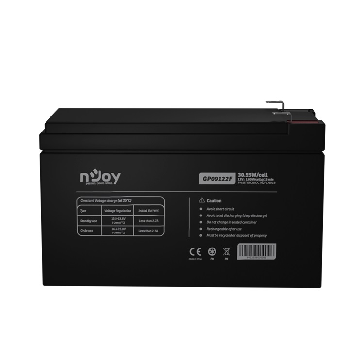 Акумуляторна батарея Njoy GP09122F 12V 9AH (BTVACIUOCTA2FCN01B) AGM