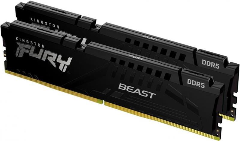 Модуль пам`яті DDR5 2x16GB/5600 Kingston Fury Beast Black (KF556C36BBEK2-32)