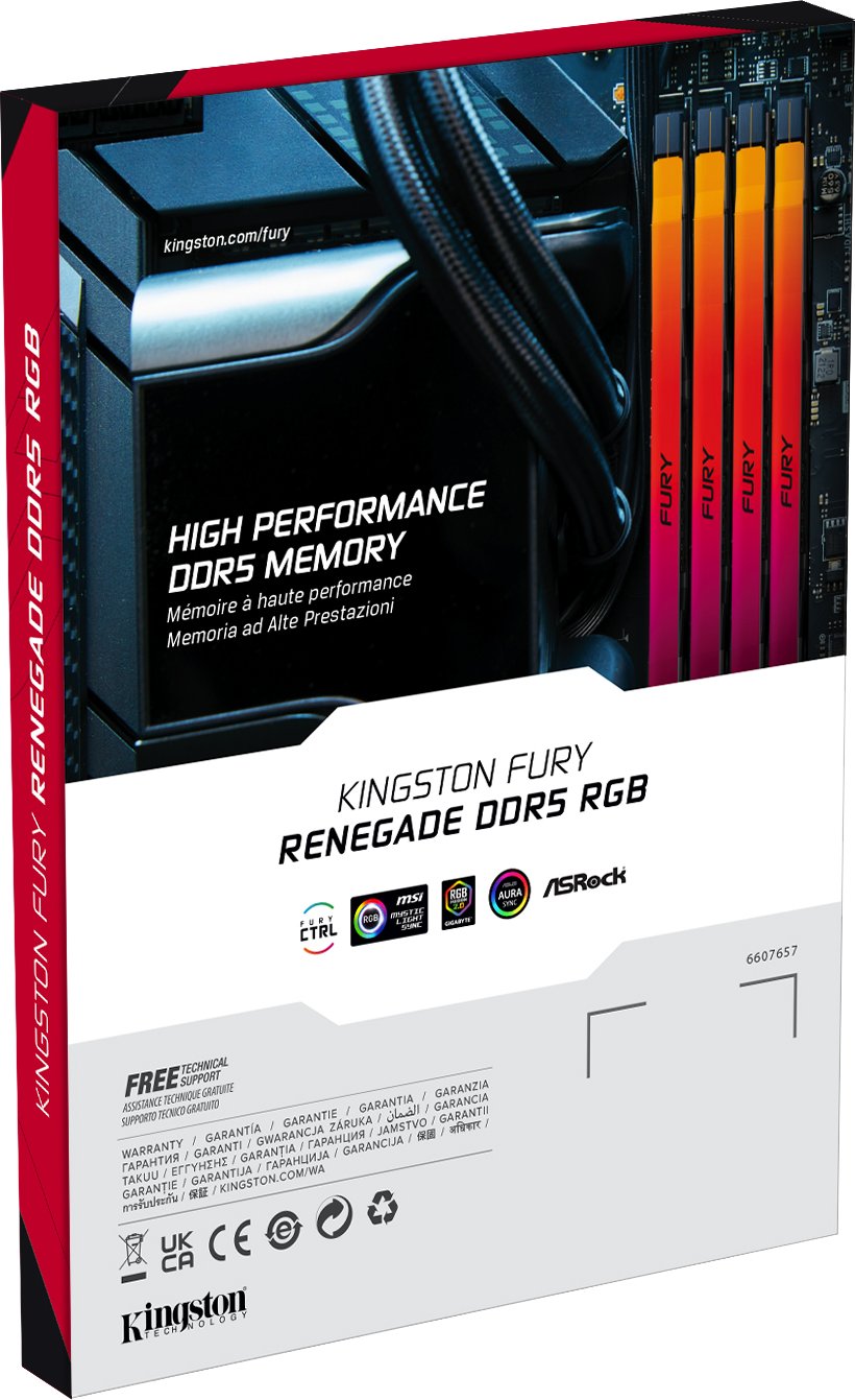 Модуль пам`яті DDR5 2x16GB/6000 Kingston Fury Renegade RGB (KF560C32RSAK2-32)