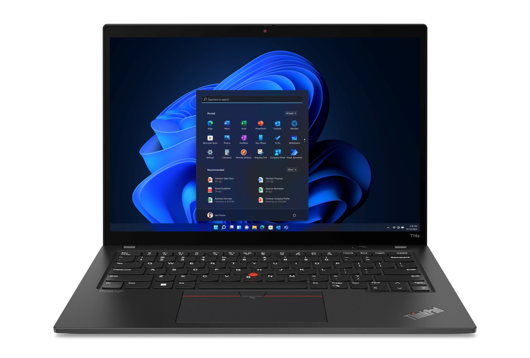 Ноутбук Lenovo ThinkPad T14s Gen 2 (21BR00DURA)