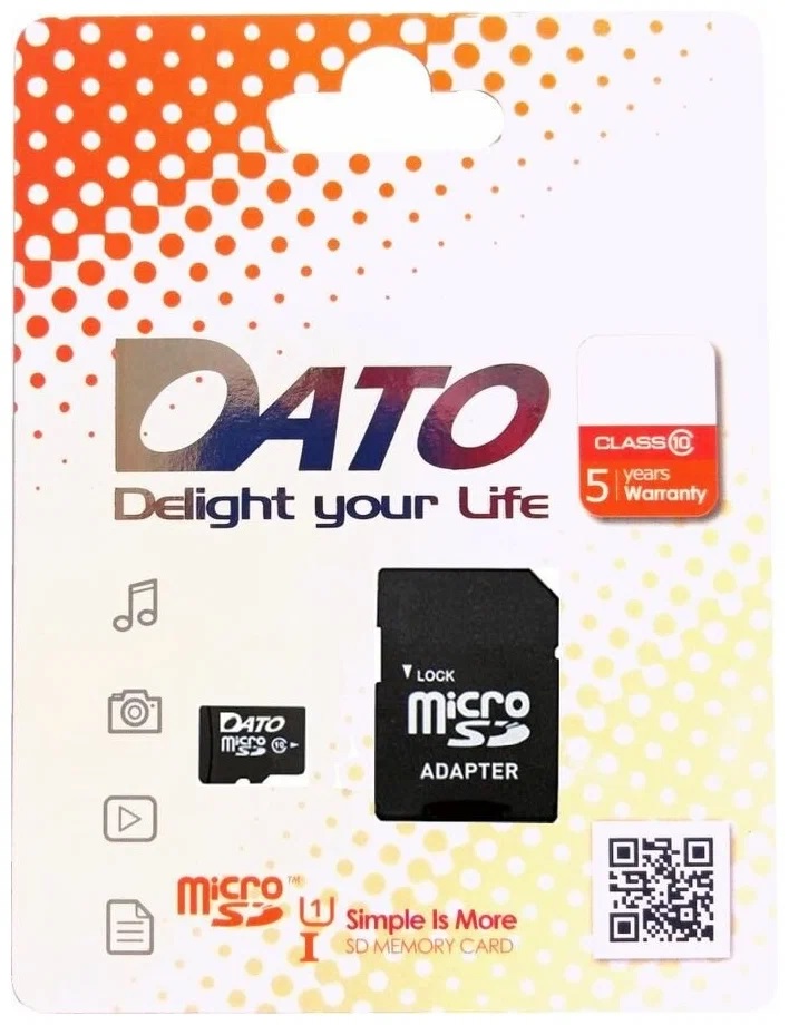 Карта пам`ятi MicroSDHC 32GB UHS-I Class 10 Dato (DTTF032GUIC10)