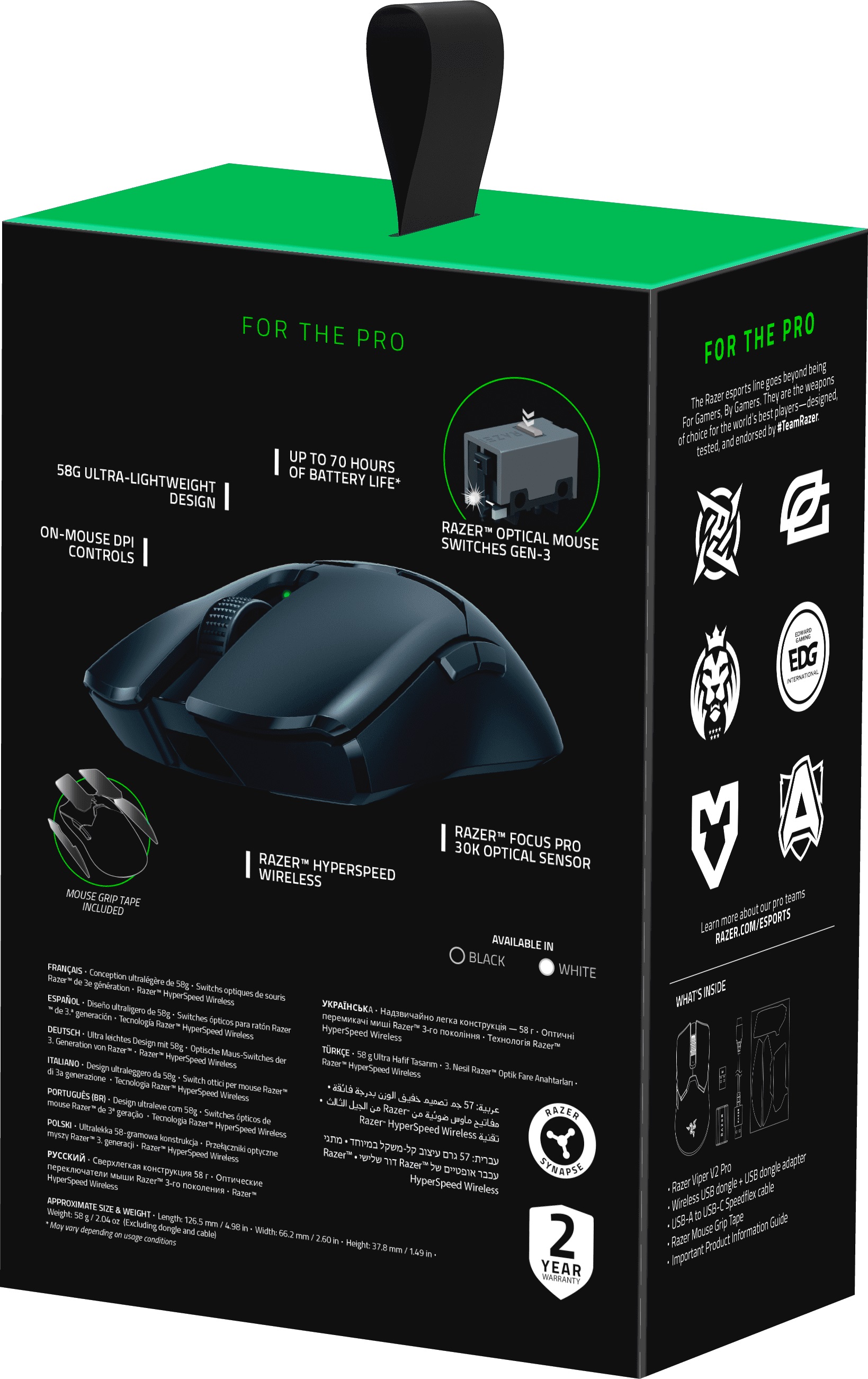 Миша бездротова Razer Viper V2 PRO Black (RZ01-04390100-R3G1)