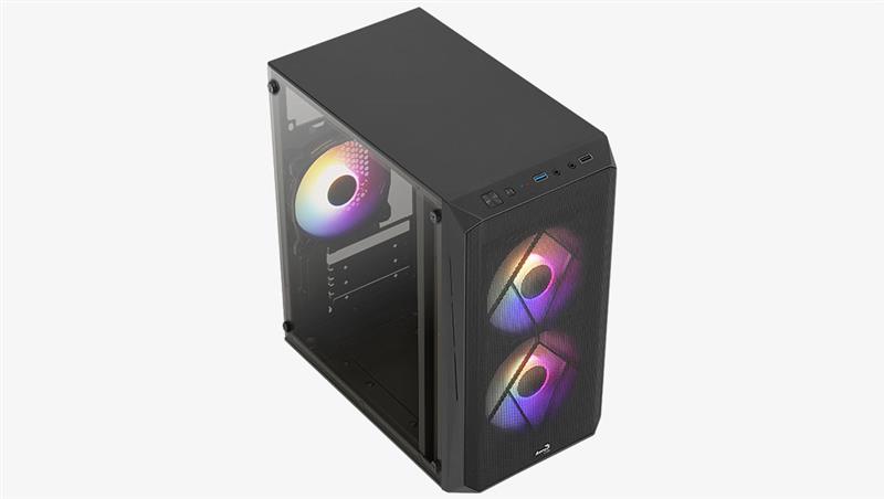 Корпус AeroCool CS-107-A-BK-v2 (ACCS-PC14032.11) Black без БЖ