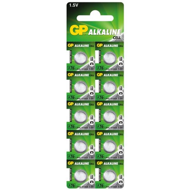 Батарейка GP Batteries LR44 1.5B Alkaline 10шт (1512840)