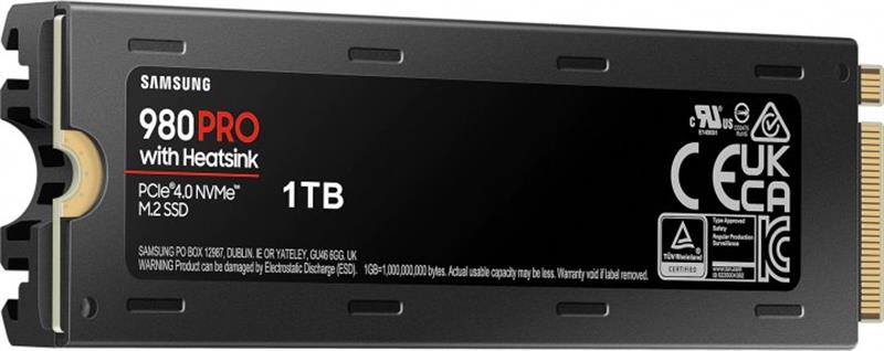 Накопичувач SSD 1ТB Samsung 980 Pro M.2 2280 PCIe 4.0 x4 NVMe V-NAND 3D TLC (MZ-V8P1T0CW)