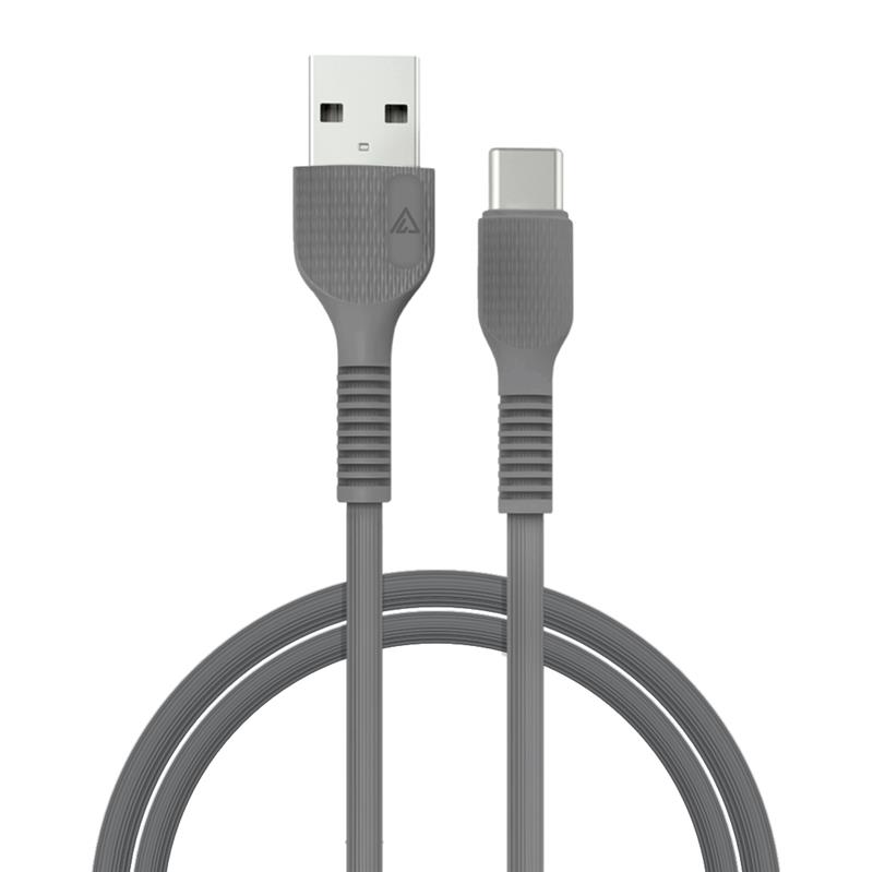 Кабель ACCLAB AL-CBCOLOR-T1BK USB-USB Type-C 1.2м Black (1283126518232)