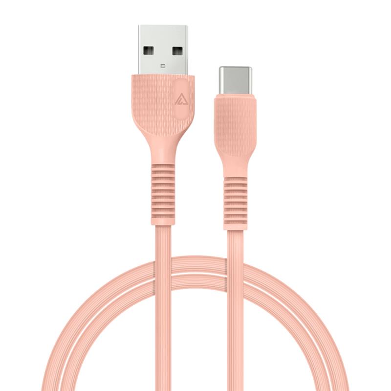 Кабель ACCLAB AL-CBCOLOR-T1PH USB - USB Type-C (M/M), 1.2 м, Peach (1283126518263)