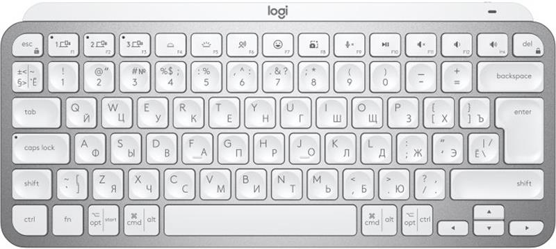 Клавіатура бездротова Logitech MX Keys Mini For Business Pale Gray (920-010609)