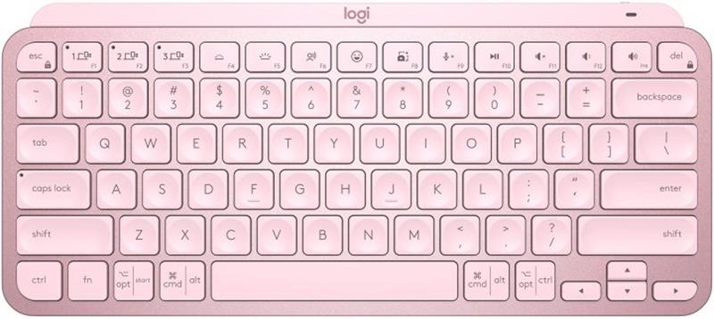 Клавіатура бездротова Logitech MX Keys Mini Wireless Illuminated UA Rose (920-010500)