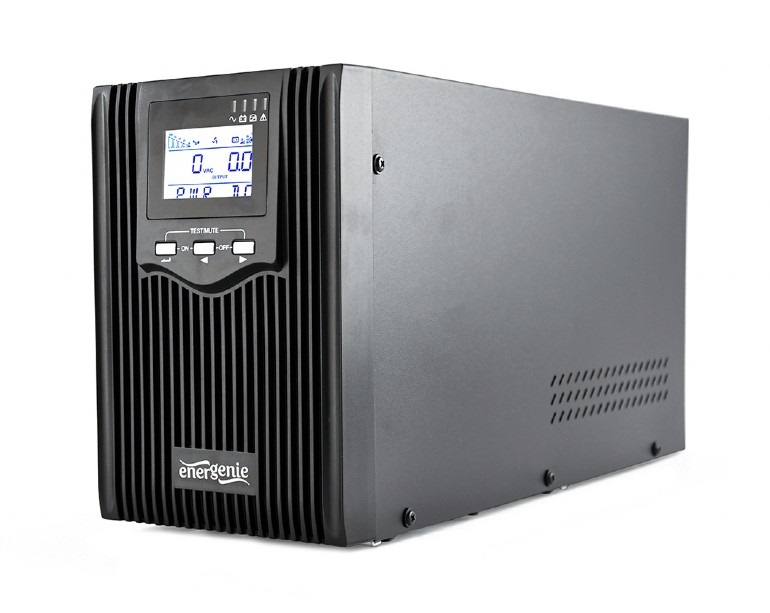 Джерело безперебійного живлення EnerGenie EG-UPS-PS2000-01 2000VA, Line Int., AVR, 3xIEC, метал