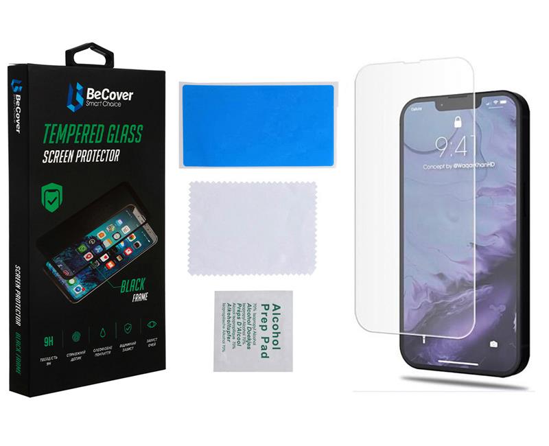 Защитное стекло BeCover для Apple iPhone 14 Crystal Clear Glass 3D (708084) Защитное стекло BeCover для Apple iPhone 14 Crystal Clear Glass 3D (708084)