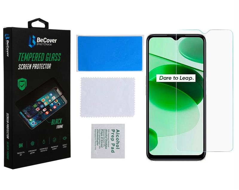 Захисне скло BeCover для Realme C35 Crystal Clear Glass 3D (708129)