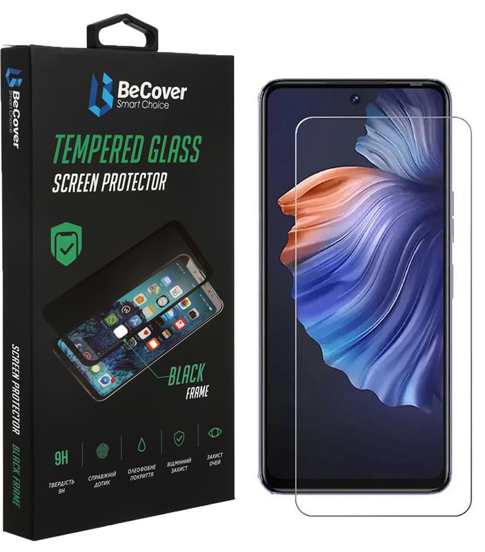 Захисне скло BeCover для Tecno Camon 19 Neo (CH6i) Crystal Clear Glass 3D (708134)