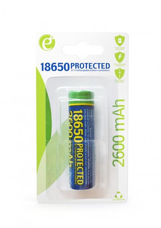 Аккумулятор EnerGenie 18650 Li-Ion 2600 mAh BL 1шт