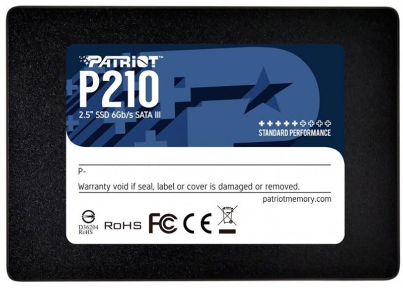 Накопичувач SSD 1TB Patriot P210 2.5" SATAIII TLC (P210S1TB25)