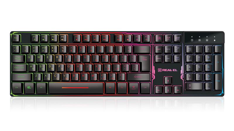 Клавіатура REAL-EL Gaming 8700 Black