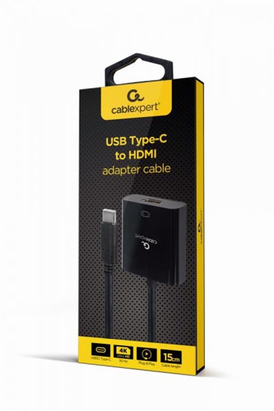 Адаптер Cablexpert USB Type-C - HDMI (M/F) Black (A-CM-HDMIF-03)