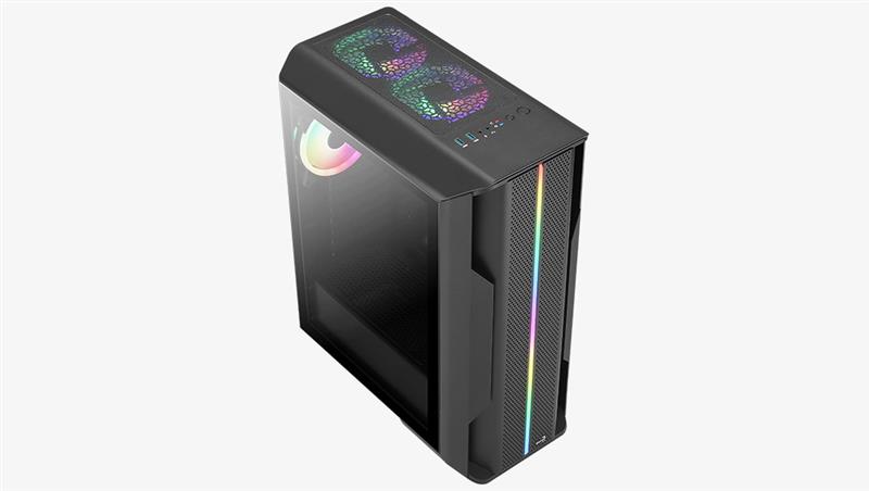 Корпус AeroCool Splinter Duo-G-BK-v1 (ACCM-PB26033.11) Black без БЖ