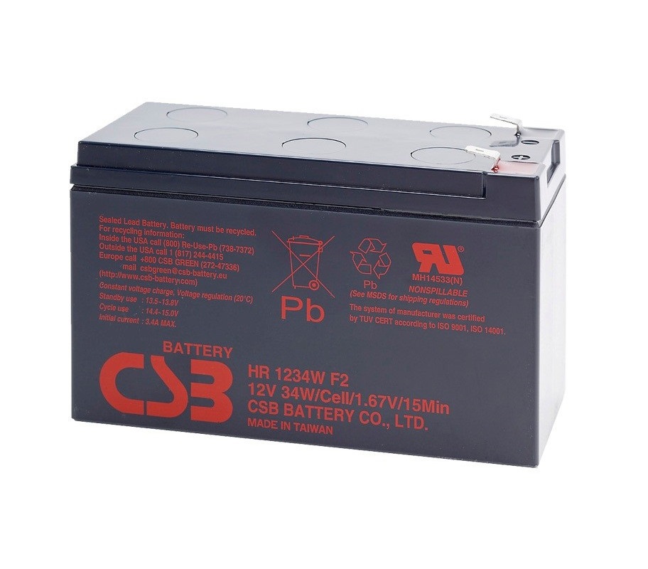 Акумуляторна батарея CSB 12V 9AH (HR1234W) AGM