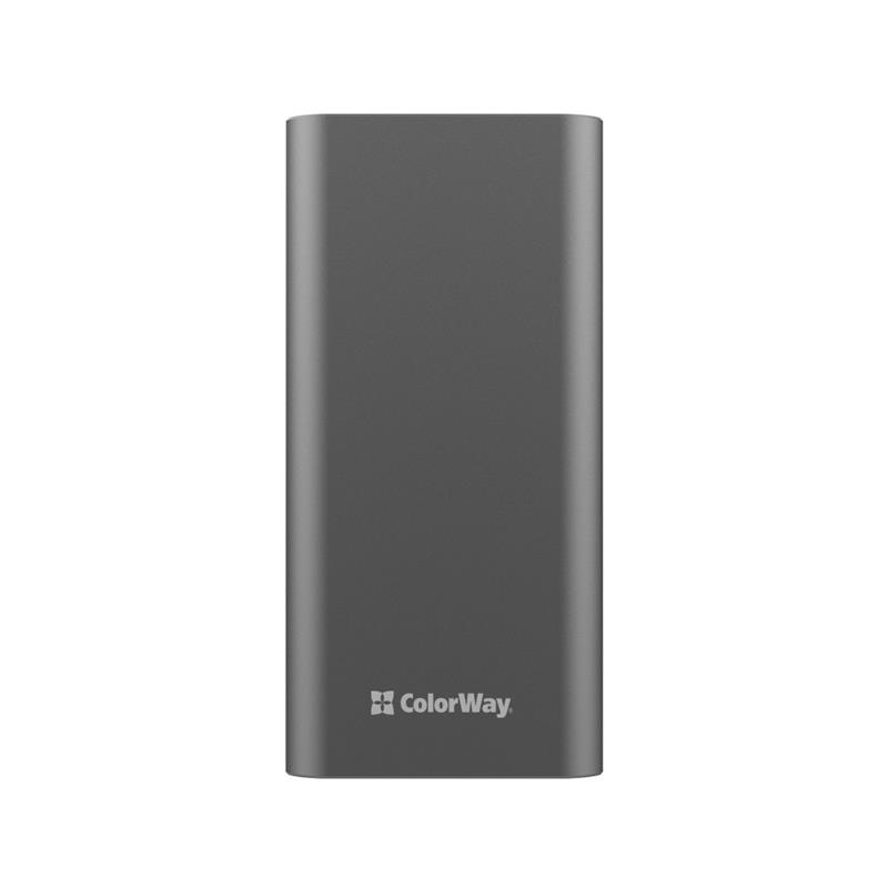 Універсальна мобільна батарея ColorWay 20000mAh Gray (CW-PB200LPH3GR-PDD)