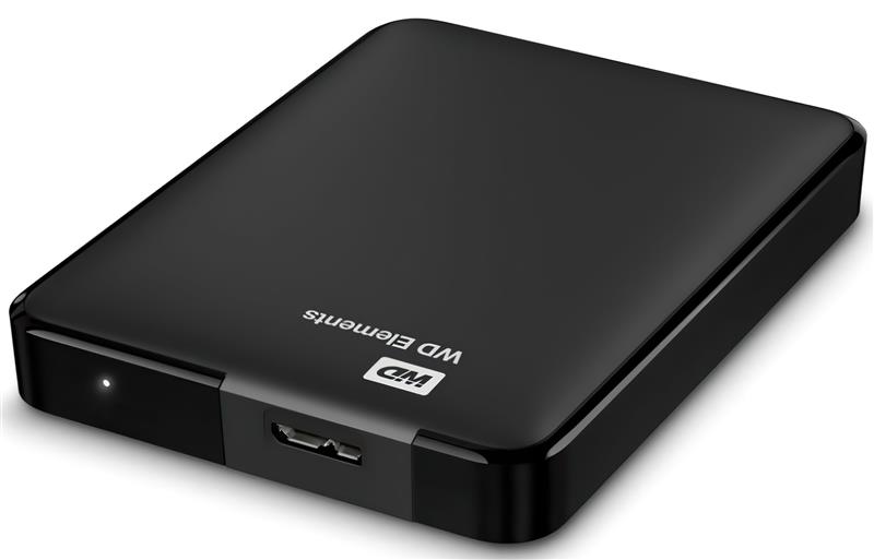 Зовнішній жорсткий диск 2.5" USB 1.0TB WD Elements Black (WDBUZG0010BBK-WESN)