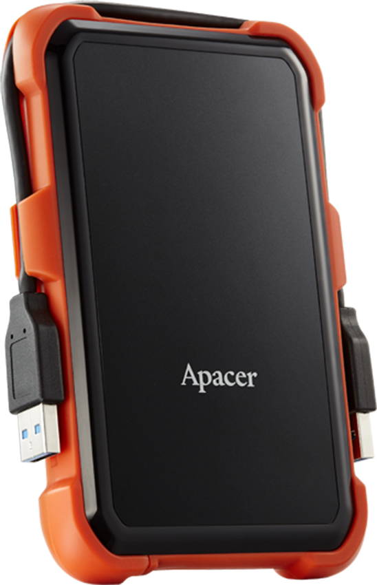 Зовнішній жорсткий диск 2.5" USB 2.0TB Apacer AC630 Black/Orange (AP2TBAC630T-1)