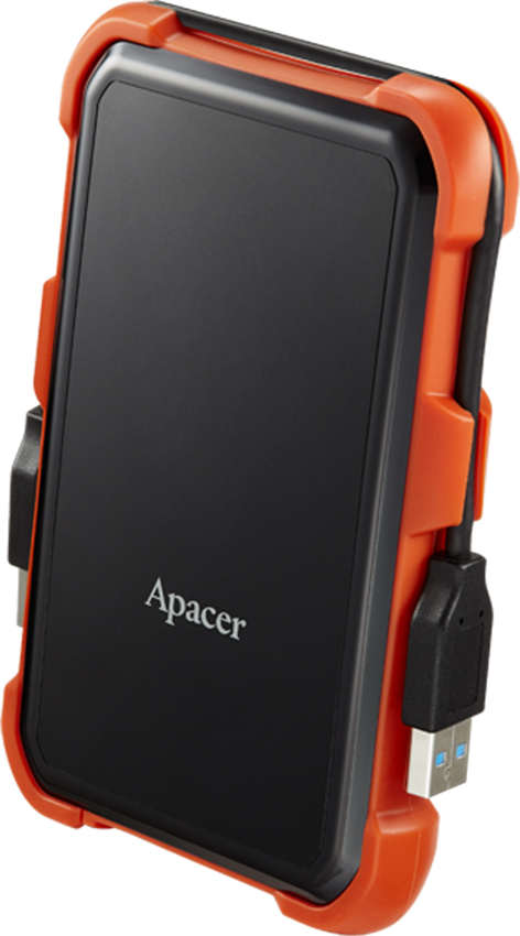 Зовнішній жорсткий диск 2.5" USB 2.0TB Apacer AC630 Black/Orange (AP2TBAC630T-1)