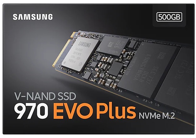 Накопичувач SSD  500GB Samsung 970 EVO Plus M.2 PCIe 3.0 x4 V-NAND MLC (MZ-V7S500BW)