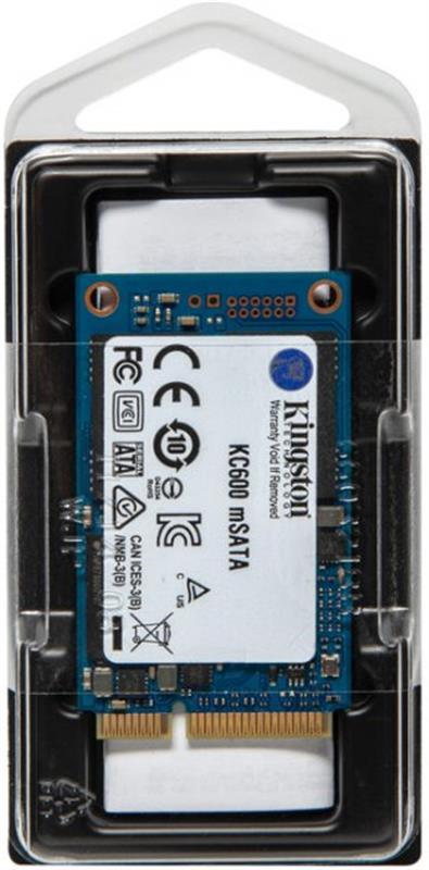 Накопичувач SSD  256GB Kingston KC600 mSATA SATAIII 3D TLC (SKC600MS/256G)