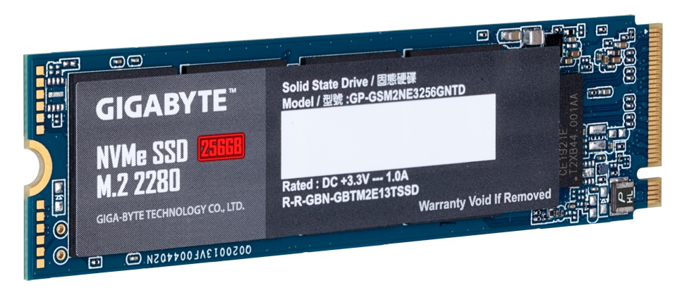 Накопичувач SSD  256GB Gigabyte M.2 PCIe NVMe 3.0 x4 NAND TLC (GP-GSM2NE3256GNTD)