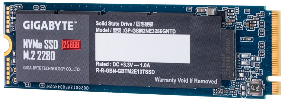 Накопичувач SSD  256GB Gigabyte M.2 PCIe NVMe 3.0 x4 NAND TLC (GP-GSM2NE3256GNTD)