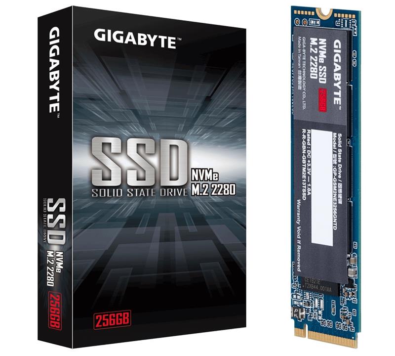 Накопичувач SSD  256GB Gigabyte M.2 PCIe NVMe 3.0 x4 NAND TLC (GP-GSM2NE3256GNTD)