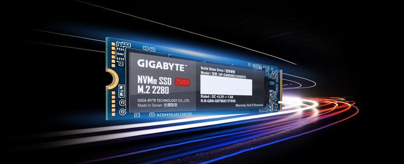 Накопичувач SSD  256GB Gigabyte M.2 PCIe NVMe 3.0 x4 NAND TLC (GP-GSM2NE3256GNTD)