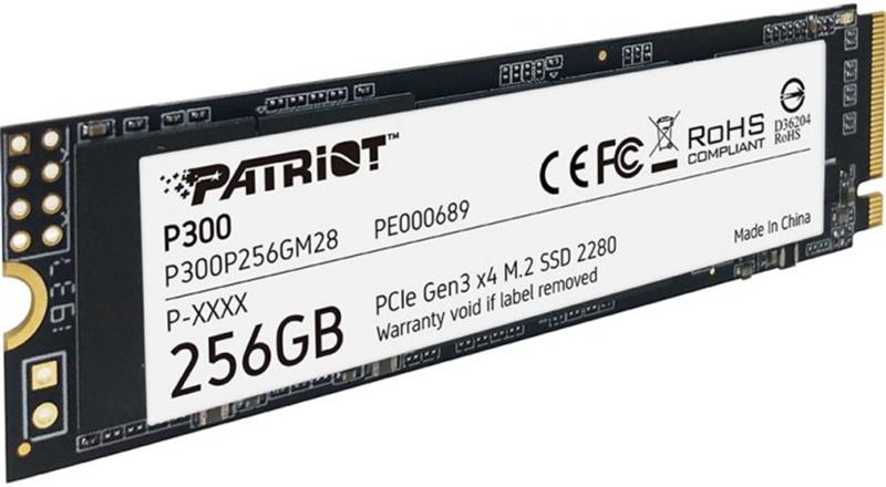 Накопичувач SSD  256GB Patriot P300 M.2 2280 PCIe 3.0 x4 NVMe TLC (P300P256GM28)