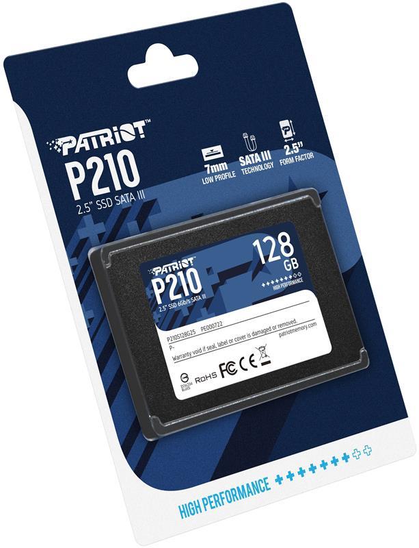 Накопичувач SSD  128GB Patriot P210 2.5" SATAIII TLC (P210S128G25)