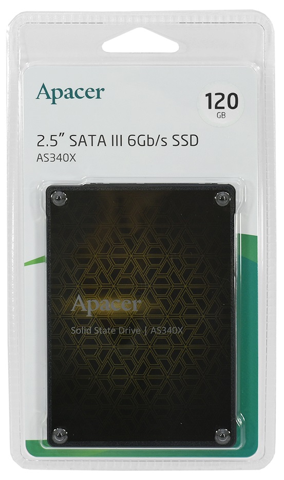 Накопичувач SSD  120GB Apacer AS340X 2.5" SATAIII TLC (AP120GAS340XC-1)