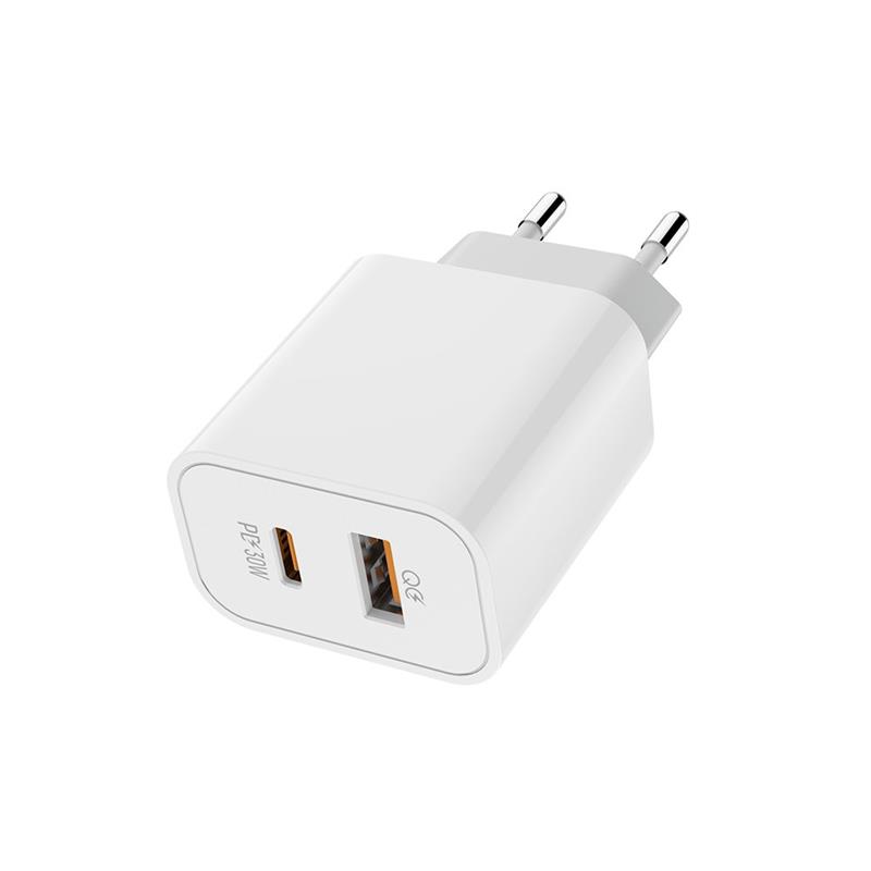 Мережевий зарядний пристрій ColorWay Power Delivery Port PPS (Type-C PD + USB QC3.0) (30W) White (CW-CHS037PD-WT)