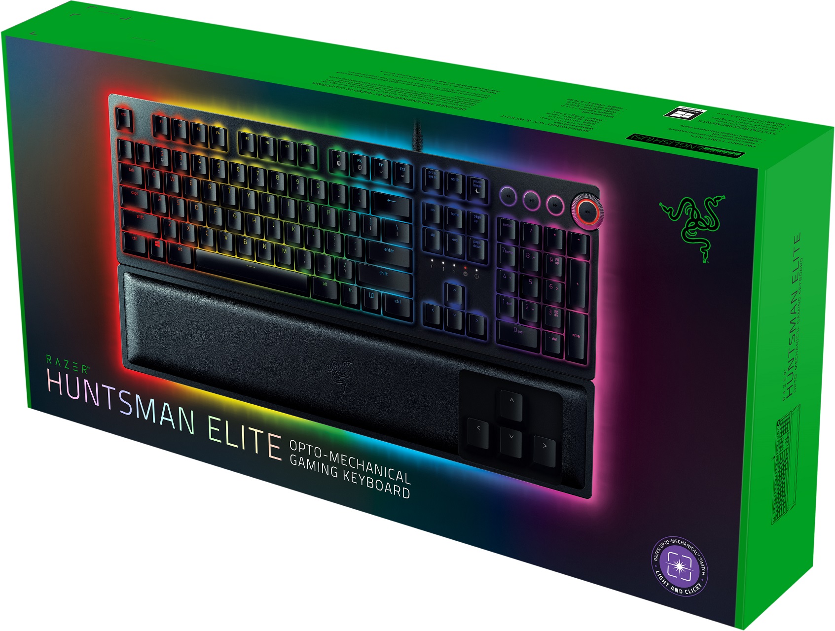 Клавіатура Razer Huntsman Elite Clicky Optical switch Black (RZ03-01870700-R3R1)