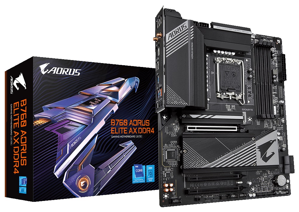 Материнська плата Gigabyte B760 Aorus Elite AX Socket 1700