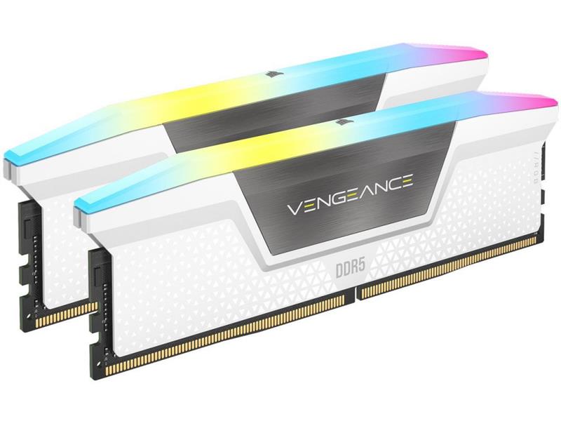 Модуль пам`ятi DDR5 2x32GB/6000 Corsair Vengeance RGB White (CMH64GX5M2B6000C40W)