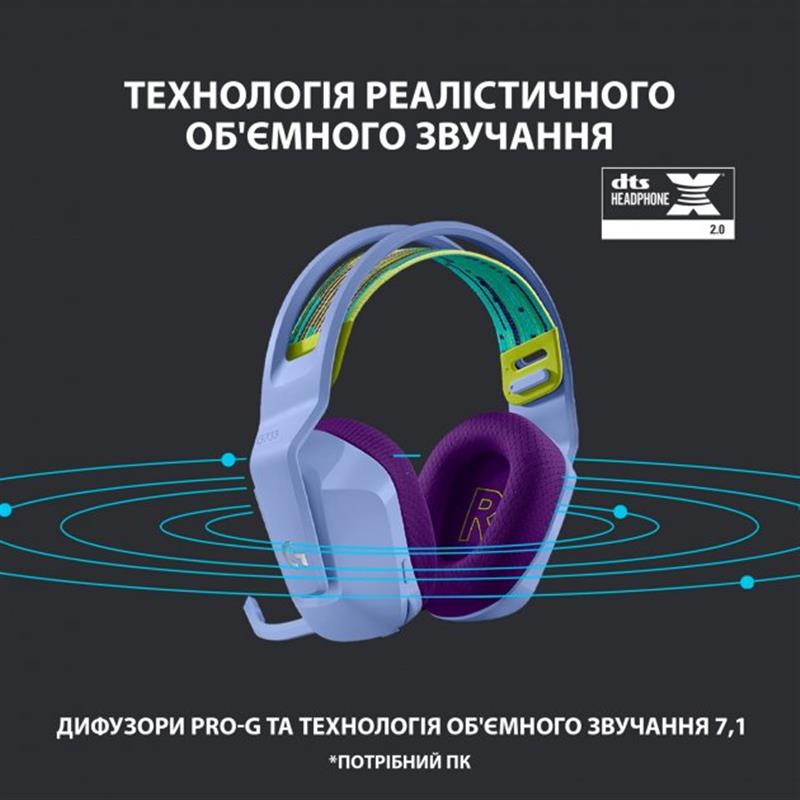 Гарнітура Logitech G733 Lilac (981-000890)